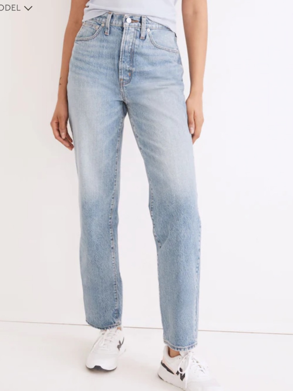 Madewell The Perfect Vintage Straight Jean in Seyland Wash size 32